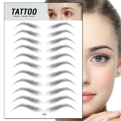 4D Waterproof Eyebrow Tattoo Stickers